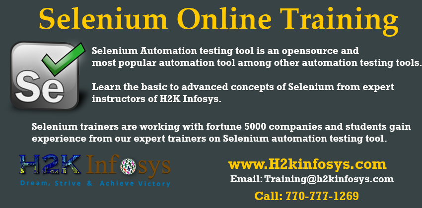 Selenium Online Training Classes