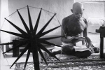 Mahatma Gandhi, Mahatma Gandhi spinning wheel, gandhi s letter on spinning wheel may fetch 5k, Gandhi spinning wheel letter auction
