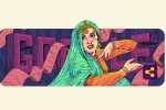 google doodle, madhubala doodle, google celebrates madhubala s 86th birth anniversary, Madhubala