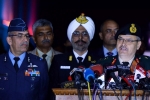 services joint press briefing, Rear Admiral D S Gujral, indian army navy air force joint press briefing, Krishna ghati