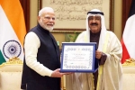 Narendra Modi latest honour, Narendra Modi breaking news, narendra modi gets kuwait s highest honour, National award