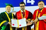Ram Charan Doctorate felicitated, Ram Charan, ram charan felicitated with doctorate in chennai, Fan id