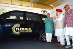 flex fuel Hycross, World's First Flex Fuel Ethanol Powered Car, world s first flex fuel ethanol powered car launched in india, Diesel