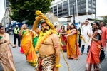 bonalu festival in london, bonalu festival, over 800 nris participate in bonalu festivities in london organized by telangana community, Handloom