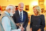 Narendra Modi diamond, Narendra Modi, modi s 20 000 diamond becomes most expensive gift to biden family, Volodymyr zelensky